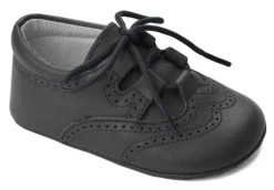 Lederschnürschuhe Baby In Grau