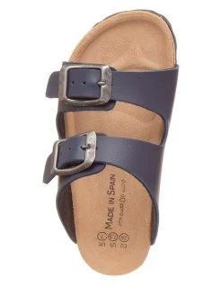 Pantoletten In Dunkelblau -Modeschuh Geschäft bio pinguin pantoletten in dunkelblau 3