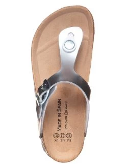 Zehentrenner In Silber -Modeschuh Geschäft bio pinguin zehentrenner in silber 3