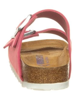 Birkenstock Leder-Pantoletten "Arizona" In Pink - Weite S -Modeschuh Geschäft birkenstock leder pantoletten arizona in pink weite s 2
