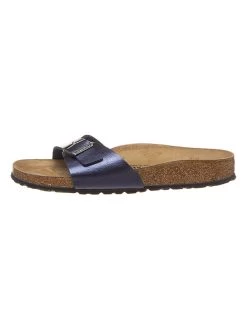 Birkenstock Pantoletten "Madrid" In Dunkelblau - Weite S