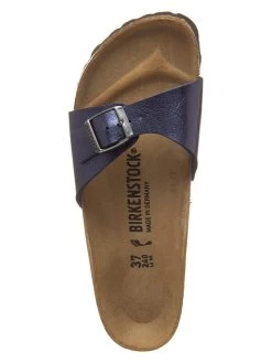 Birkenstock Pantoletten "Madrid" In Dunkelblau - Weite S -Modeschuh Geschäft birkenstock pantoletten madrid in dunkelblau weite s 3