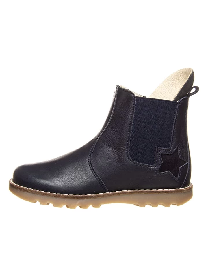 Leder-Chelsea-Boots In Dunkelblau 8 Leder-Chelsea-Boots In Dunkelblau – Bild 6