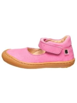 Leder-Spangenballerinas In Pink