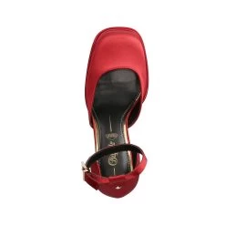 Buffalo Plateau-Sling MAY DORSAY In Rot -Modeschuh Geschäft buffalo plateau sling may dorsay in rot 5