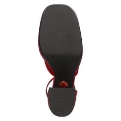 Buffalo Plateau-Sling MAY DORSAY In Rot -Modeschuh Geschäft buffalo plateau sling may dorsay in rot 6