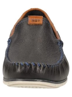 Bugatti Leder-Mokassins In Dunkelblau -Modeschuh Geschäft bugatti leder mokassins in dunkelblau 3