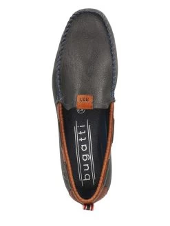 Bugatti Leder-Mokassins In Dunkelblau -Modeschuh Geschäft bugatti leder mokassins in dunkelblau 4