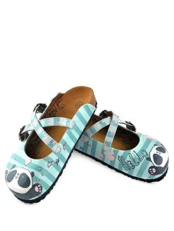 Clogs In Blau/ Bunt -Modeschuh Geschäft calceo clogs in blau bunt 4