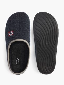 Pantoffel Navyblau -Modeschuh Geschäft casa mia pantoffel navyblau 2