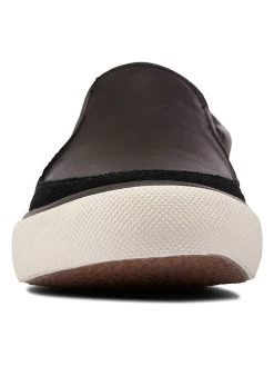 Clarks Leder-Slipper "Aceley Step" In Schwarz -Modeschuh Geschäft clarks leder slipper aceley step in schwarz 2