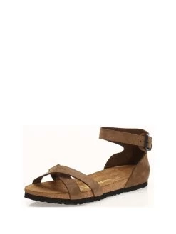 Leder-Sandalen In Sand