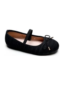 Spangenballerinas In Schwarz