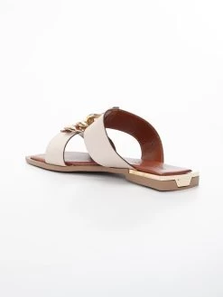 Pantoletten In Beige -Modeschuh Geschäft fnuun shoes pantoletten in beige 2