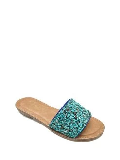 Pantoletten In Türkis