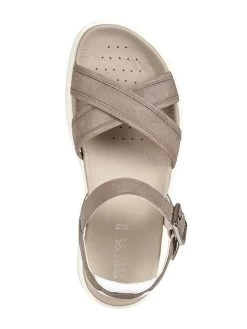 Geox Leder-Sandalen "Dxand2s" In Grau -Modeschuh Geschäft geox leder sandalen dxand2s in grau 5