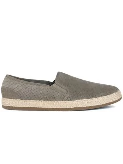 Geox Leder-Slipper "Upantelleria" In Grau
