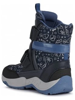 Geox Winterboots "Sentiero" In Dunkelblau/ Blau -Modeschuh Geschäft geox winterboots sentiero in dunkelblau blau 2