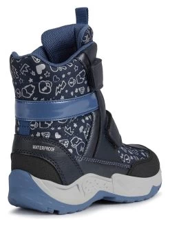 Geox Winterboots "Sentiero" In Dunkelblau/ Blau -Modeschuh Geschäft geox winterboots sentiero in dunkelblau blau 3