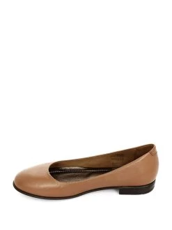 Leder-Ballerinas In Hellbraun -Modeschuh Geschäft gonderi r leder ballerinas in hellbraun 2