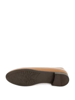 Leder-Ballerinas In Hellbraun -Modeschuh Geschäft gonderi r leder ballerinas in hellbraun 3