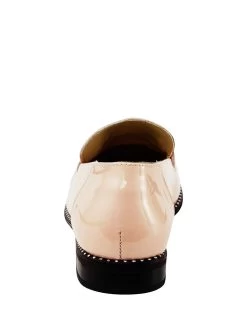 Heine Leder-Mokassins In Creme -Modeschuh Geschäft heine leder mokassins in creme 3