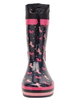 KangaRoos Gummistiefel In Dunkelblau/ Pink -Modeschuh Geschäft kangaroos gummistiefel in dunkelblau pink 3