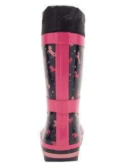 KangaRoos Gummistiefel In Dunkelblau/ Pink -Modeschuh Geschäft kangaroos gummistiefel in dunkelblau pink 4