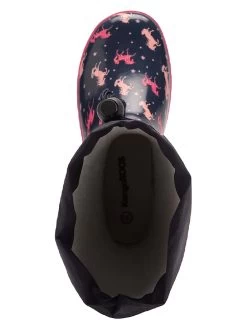 KangaRoos Gummistiefel In Dunkelblau/ Pink -Modeschuh Geschäft kangaroos gummistiefel in dunkelblau pink 5