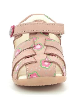 Kickers Leder-Halbsandalen "Bigflo 2" In Rosa -Modeschuh Geschäft kickers leder halbsandalen bigflo 2 in rosa 3