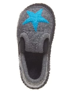 Hausschuhe "Bobby - Stern" In Grau -Modeschuh Geschäft kitz pichler hausschuhe bobby stern in grau 3