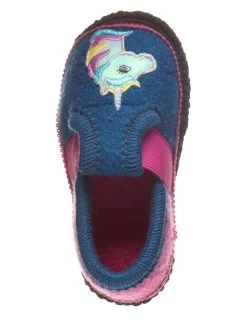 Hausschuhe "Einhorn" In Blau/ Rosa -Modeschuh Geschäft kitz pichler hausschuhe einhorn in blau rosa 3