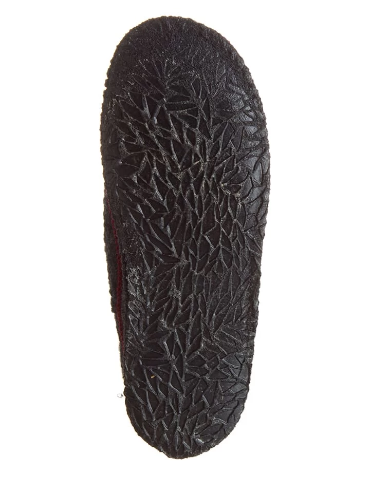 Hüttenschuhe In Anthrazit/ Grau 6 Hüttenschuhe In Anthrazit/ Grau – Bild 4