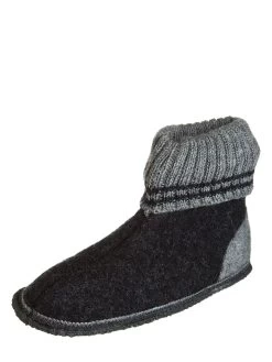 Hüttenschuhe "Kauns" In Anthrazit/ Grau