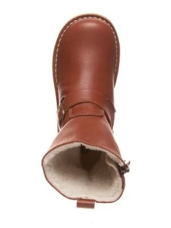 Leder-Boots In Hellbraun -Modeschuh Geschäft kmins leder boots in hellbraun 3