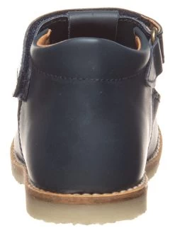 Leder-Halbsandalen In Dunkelblau -Modeschuh Geschäft kmins leder halbsandalen in dunkelblau 2