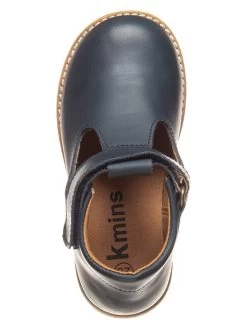 Leder-Halbsandalen In Dunkelblau -Modeschuh Geschäft kmins leder halbsandalen in dunkelblau 3