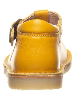 Leder-Halbsandalen In Gelb -Modeschuh Geschäft kmins leder halbsandalen in gelb 2