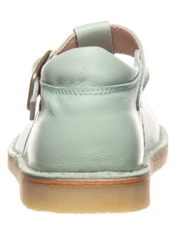 Leder-Halbsandalen In Türkis -Modeschuh Geschäft kmins leder halbsandalen in turkis 2