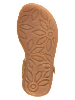 Leder-Sandalen In Senf -Modeschuh Geschäft kmins leder sandalen in senf 4