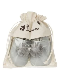 Leder-Krabbelschuhe "Pompons" In Grau -Modeschuh Geschäft lait et miel leder krabbelschuhe pompons in grau 3
