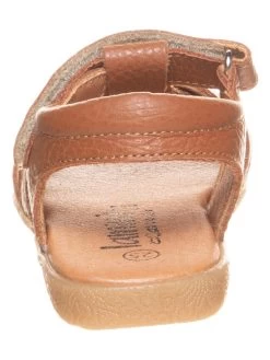 Leder-Sandalen In Hellbraun -Modeschuh Geschäft lamino leder sandalen in hellbraun 2