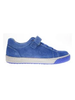 Leder-Sneakers In Blau -Modeschuh Geschäft lamino leder sneakers in blau 2