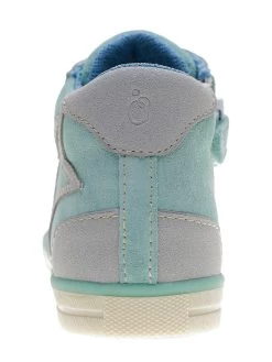 Leder-Sneakers In Türkis -Modeschuh Geschäft lamino leder sneakers in turkis 3