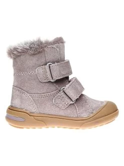 Leder-Winterboots In Mauve -Modeschuh Geschäft lamino leder winterboots in mauve 2