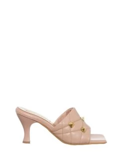 Modeschuh Geschäft -Modeschuh Geschäft loretta leder pantoletten in rosa 1