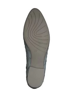 Marco Tozzi Leder-Ballerinas In Hellblau -Modeschuh Geschäft marco tozzi leder ballerinas in hellblau 3