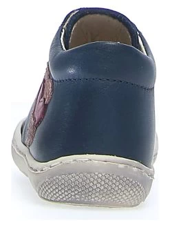 Naturino Leder-Sneakers "Gloss" In Dunkelblau -Modeschuh Geschäft naturino leder sneakers gloss in dunkelblau 2