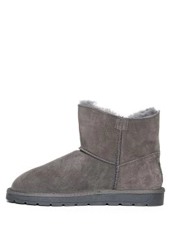 Leder-Winterboots "Dawn" In Grau -Modeschuh Geschäft nicebay leder winterboots dawn in grau 3