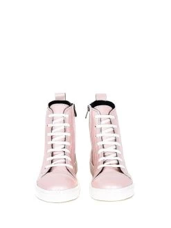 Leder-Sneakers In Rosa -Modeschuh Geschäft noosy leder sneakers in rosa 3